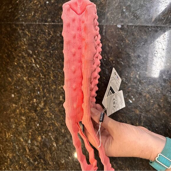 Scarleton Small Puffer Tote Bag Purse, Pink Knit, Magnetic Closure, NWT - Picture 4 of 11